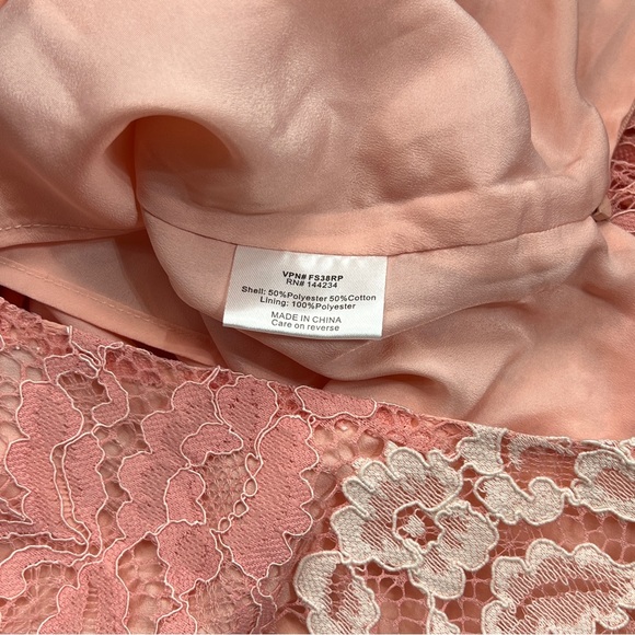 135 Foxiedox NEW Backless Bella Lace Playsuit Large Romper Pink Floral Auction - Picture 10 of 10